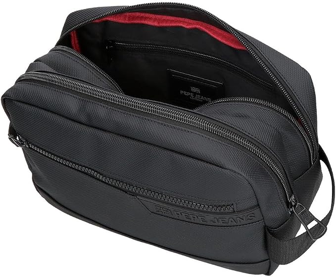 Pepe Jeans Dorking Waist Bag, Crossbody Bag with Multiple compartments, Polyester, by Joumma Bags., Black, One Size, Toiletry bag - Image 4