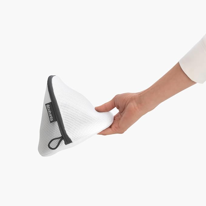 Brabantia Mesh Zip Up Laundry Bra Bag (White) for Washing Machine Delicates, Organizer Travel Bags - Image 4