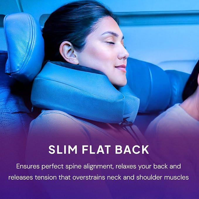 Cabeau Evolution S3 Travel Pillow – Straps to Airplane Seat – Ensures Your Head Won’t Fall Forward – Relax with Plush Memory Foam – Quick-Dry Fabric Keeps You Cool and Dry (Indigo)… - Image 6
