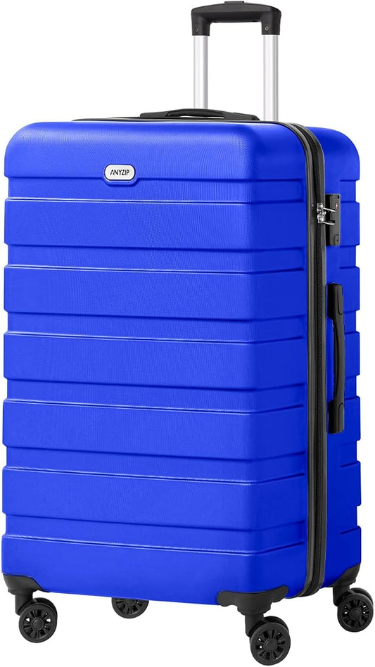 AnyZip Luggage PC ABS Hardside Lightweight Suitcase with 4 Universal Wheels TSA Lock Checked-Large 28 Inch Blue by YourBestTravelChoice