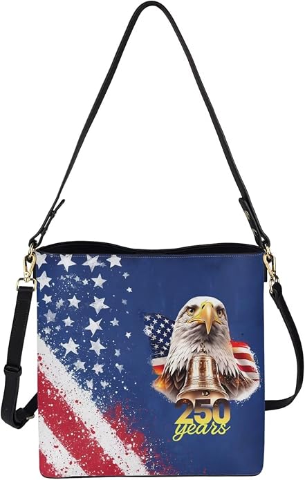 HUGS IDEA Boho Bags for Women Leather Handbag Shoulder Bucket Crossbody Purse - Image 5