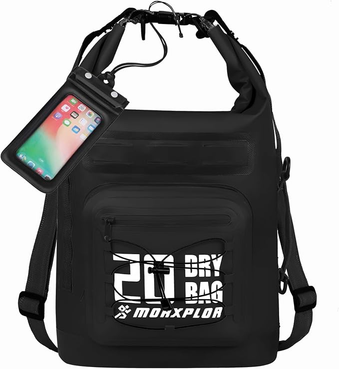 MORXPLOR Dry Bag Waterproof,5L/10L/20L/30L/40L/55L Roll Top Dry Bag Backpack with WaterProof Phone Case for Swim,Kayak by MORXPLOR