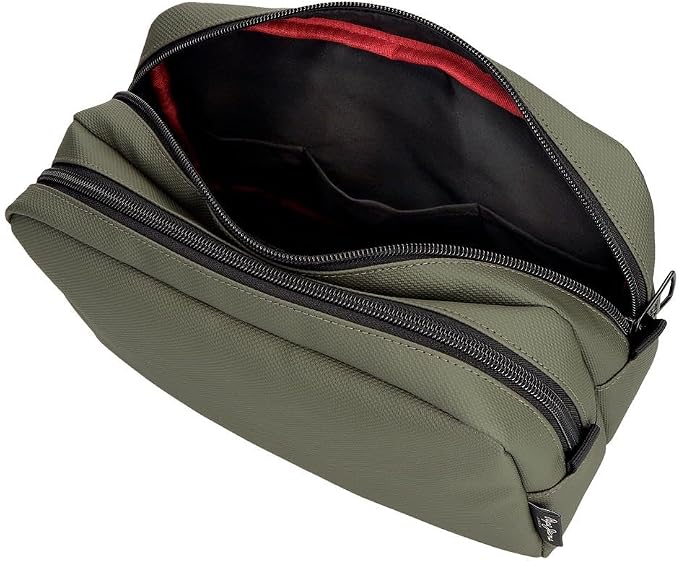 Pepe Jeans Dorking Waist Bag, Crossbody Bag with Multiple compartments, Polyester, by Joumma Bags., Khaki, One Size, Toiletry bag - Image 6