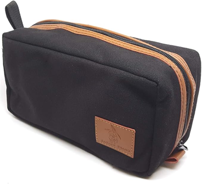 Badass Beard Care The Loaded Badass Canvas Travel Bag Features: Beard Oil, Beard Balm or Wax, Comb, Boars Hair Brush, Scissors, and canvas travel bag - Image 2