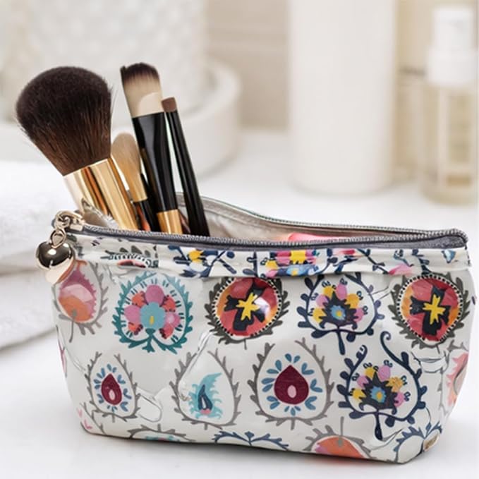 Jacaranda Living Extra Small Cosmetic Bag - Water-Resistant, PVC-Lined - Wild Things - Image 3