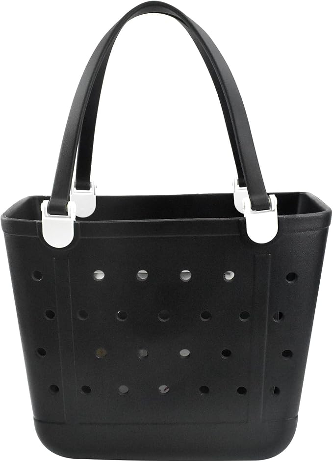 Lightweight Extra large Rubber Beach Bag Small mini Tote Bag for Gym Waterproof medium Open Handbag for Pool Sports by Addoklm