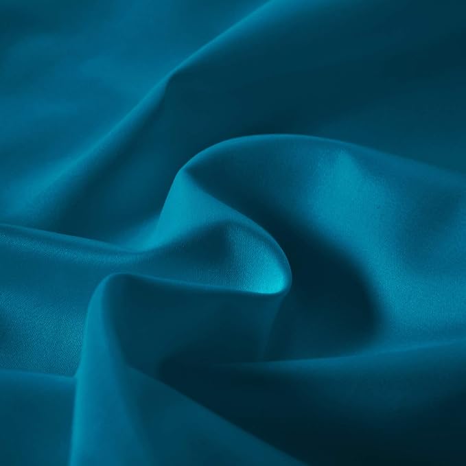 100% Supima Cotton 600 Thread Count Queen Pillowcases Set of 2, Luxury Hotel Pillow Cases,Soft & Silky Sateen Weave, Premium Quality Queen Pillowcase 2 Pieces (Peacock Blue, Standard) - Image 3