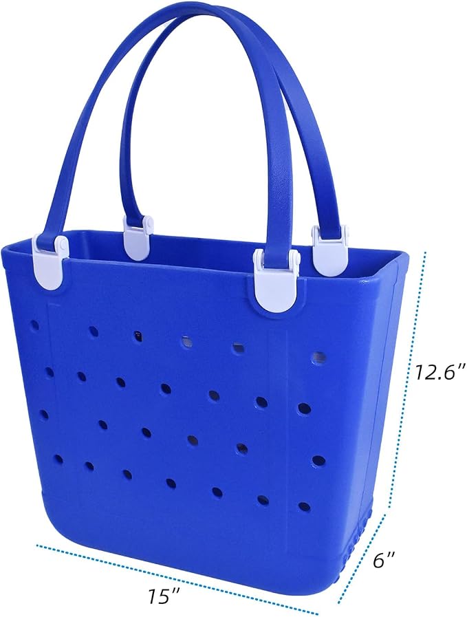 Lightweight Extra large Rubber Beach Bag Small mini Tote Bag for Gym Waterproof medium Open Handbag for Pool Sports - Image 4