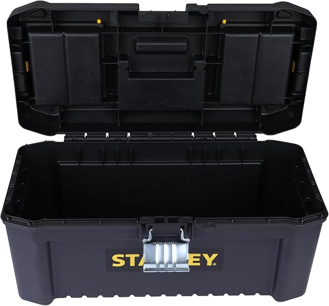 STANLEY Essential Tool Box (16in), Durable Storage Solution with Removable Tote Tray and Organisers, for Parts and Tools Storage, STST1-75518 - Image 19