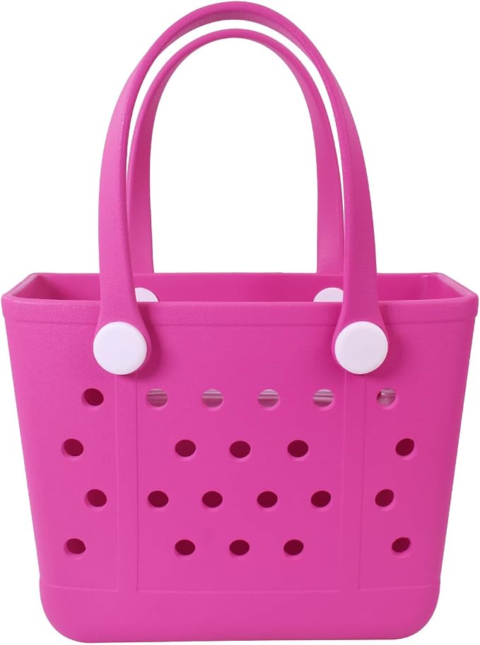 Lightweight Extra large Rubber Beach Bag Small mini Tote Bag for Gym Waterproof medium Open Handbag for Pool Sports by Addoklm
