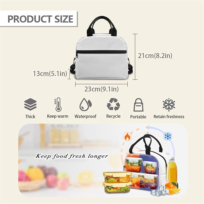 Chicken Rooster Backpack for Girls Funny Cock Print Schoolbag Casual Bookbag + Thermal Lunch Box + Water Bottle Carrier + Zipper Pencil Pen Holders - Image 5