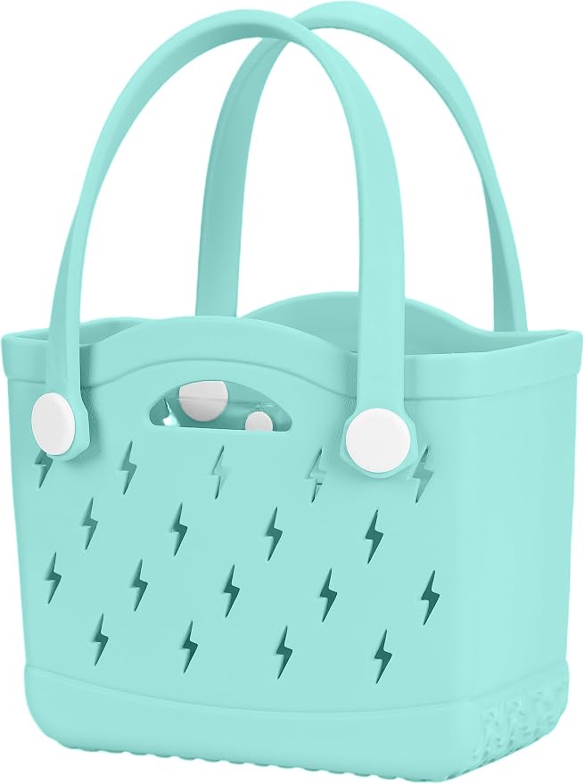 Rubber Beach Bag Waterproof Durable Large Tote Bag for Beach Sports Pool Swim Travel EVA Tote by MONSOCIORubberToteBag