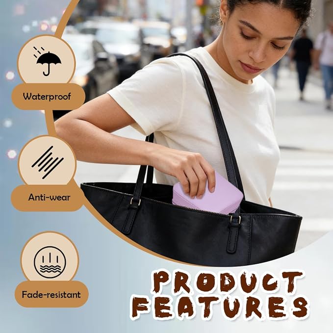 24 Pcs Travel Jewelry Box,Portable Mini Leather Jewelry Case Organizer without getting tangled together for Earrings,12 Colors - Image 7