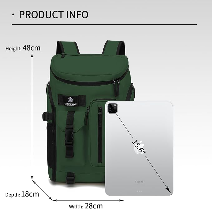 Kalesi Gym Duffle Tennis Bag Backpack 4-Way Waterproof with Shoes Compartment for travel Sport Hiking laptop (Forest green) - Image 2