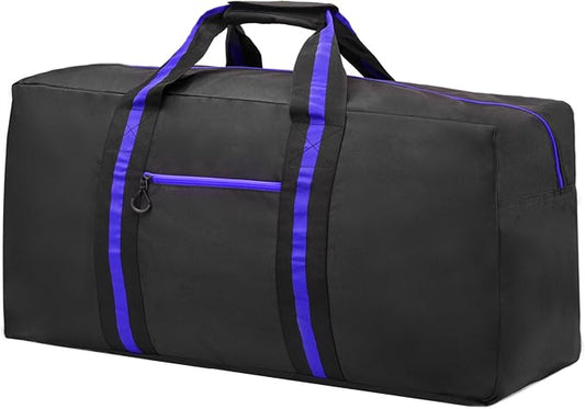 100L Large Duffle Bag for Travel 31.1” Diffle Bag - Overnight Weekender Camping, Storage for Men Women, Blue by HOME