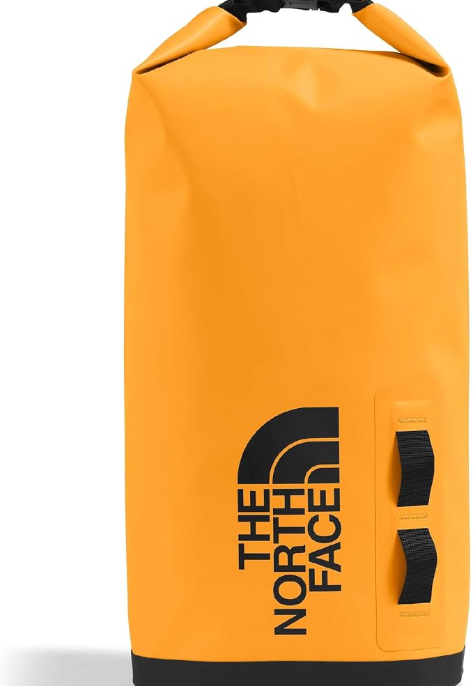 The North Face Base Camp Dry Bag - Roll-Top Waterproof Stuff Sack, Ideal for Camping Gear & Kayak Accessories, Summit Gold/TNF Black, 12 Liters | Roll-Top Waterproof Stuff Sack, Ideal for Camping Gear & Kayak Accessories by Unknown