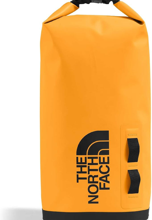 The North Face Base Camp Dry Bag - Roll-Top Waterproof Stuff Sack, Ideal for Camping Gear & Kayak Accessories, Summit Gold/TNF Black, 12 Liters | Roll-Top Waterproof Stuff Sack, Ideal for Camping Gear & Kayak Accessories by Unknown