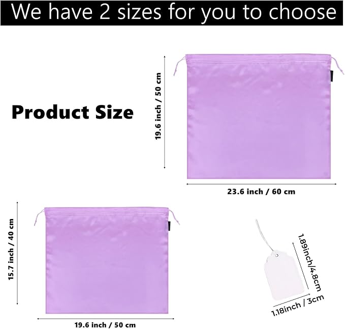 GONGKANGYUAN 30 Pack Dust Bags for Handbags Travel Storage Pouch, Silk Handbag Dust Cover Bags for Purses Pocketbooks Shoes Boots - Image 3