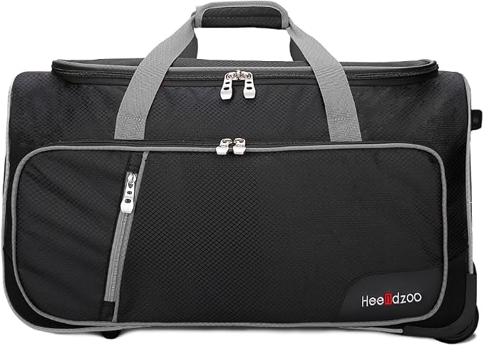 Dance Bag With Garment Rack,23inch Dance Competition Garment Bags with Clothes rack,Suitcase,Rolling duffle For Travel, Wheeled Drop-Bottom Upright Luggage Closet Suitcase (Grey - Image 7