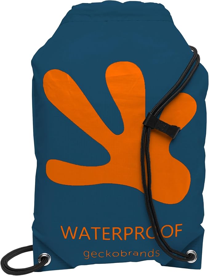 geckobrands Embark 10L Drawstring Backpack – Waterproof, Lightweight Dry Bag for Beach, Hiking, and Light Water Activities by geckobrands