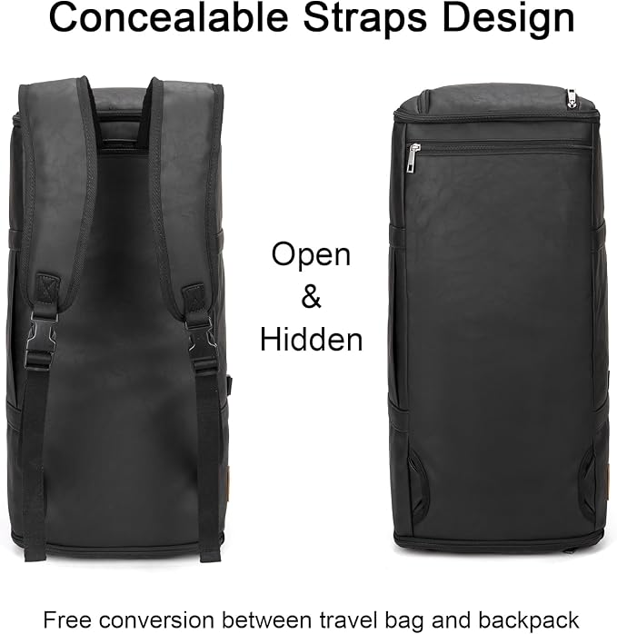 seyfocnia Garment Bags for Travel, Carry On Garment Bag Backpack, Convertible Garment Duffle Bag for Men Women, 4 in 1 Hanging Dress Suitcase Suit Travel Bag - Image 2