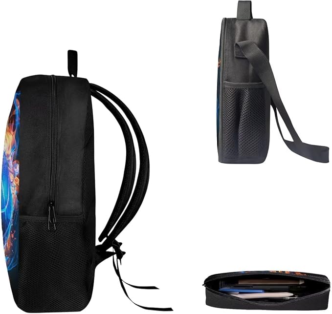 Mumeson Basketball Backpack Water Resistant School Bag Outdoor Casual Rucksack School Bag and Lightweight Lunch Bags Portable Pencil Case Back to School Supplies - Image 3