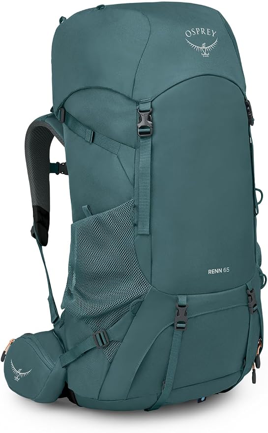 Osprey Renn 65L Women's Backpacking Backpack, Cascade Blue/Melon Orange, Extended Fit by Unknown