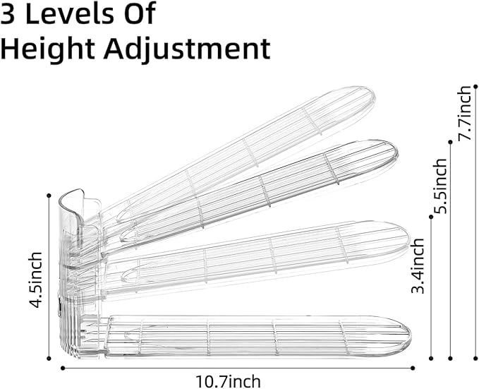 Shoe Slots Organizer，15Pack Shoe Stackers for a Pair of Shoes,Adjustable Shoe Rack with Three Levels，Shoe Storage Shoe Space Saver - Image 3