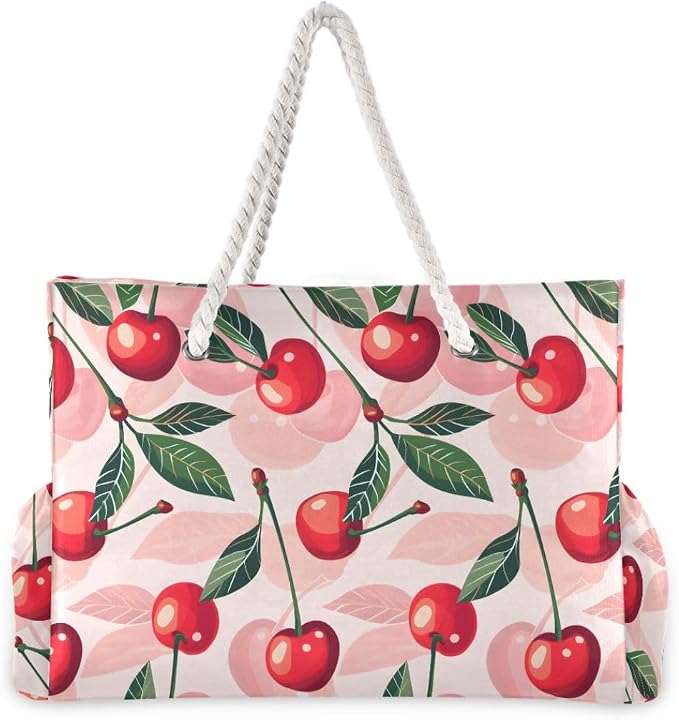 senya Large Beach Bags Totes Swim Canvas Tote Shoulder Bag Water Resistant Bags for Gym Travel Daily - Image 3