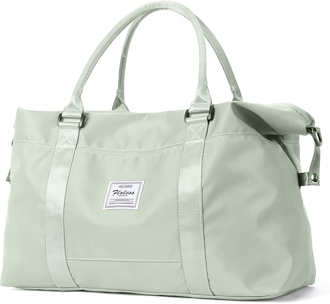 Travel Duffel Bag, Carry On Overnight Weekender Bags for Women | Travel Bag with Wet Pocket & Trolley Sleeve, For Spirit Airlines 18x14x8 Personal Item Bag by HYC00