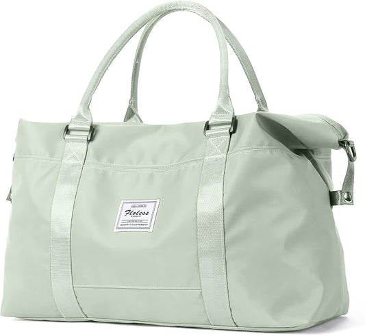 Travel Duffel Bag, Carry On Overnight Weekender Bags for Women | Travel Bag with Wet Pocket & Trolley Sleeve, For Spirit Airlines 18x14x8 Personal Item Bag by HYC00