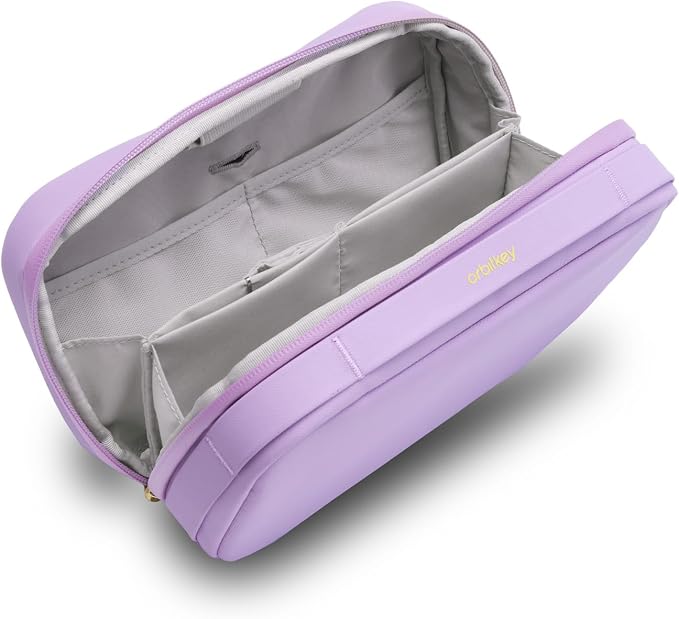Orbitkey 2-in-1 Tech Accessory Pouch with Detachable Slim Sleeve – Travel Electronics Organizer for Cables, Chargers, Earbuds, Power Bank – Compact Gadget Bag & Portable Tech Storage Case (Lilac) - Image 2