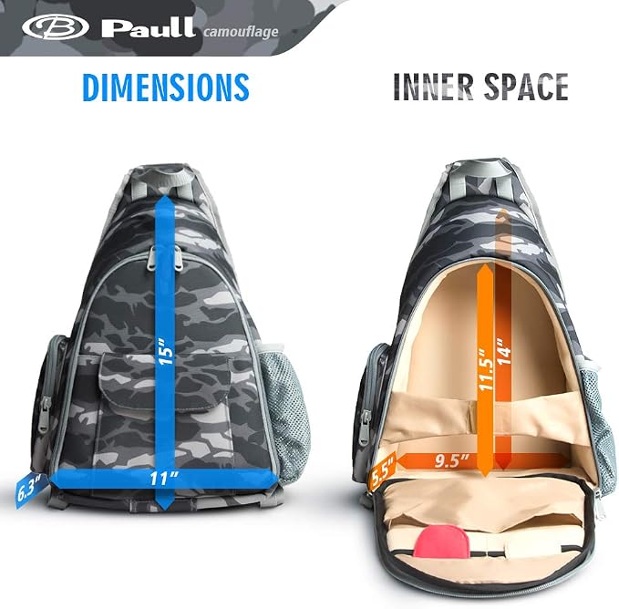 Camera Bag Waterproof Camera Sling Backpack with Rain Cover Outdoor Travel Backpack Camera Case for Laptop Canon Nikon Sony Pentax DSLR Cameras, Lens, Tripod and Accessories (Camouflage) - Image 2