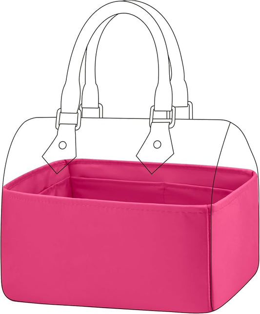 DGAZ Silk Purse Organizer Insert Fits LV Speedy 16/20/25/30/35/40/45 bags，Silky Smooth Bag Organizer，Luxury Handbag & Tote Shaper(Rose pourpre,SP35) by DGAZ