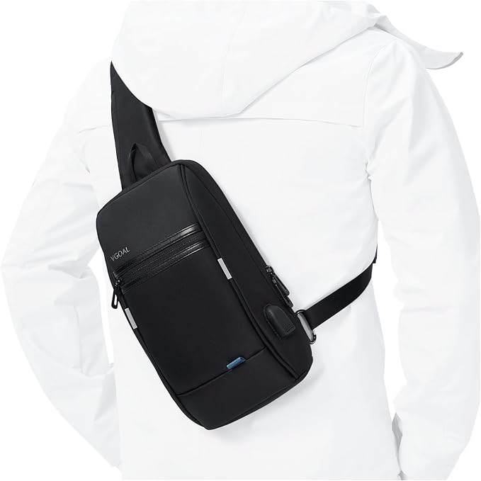 VGOAL Crossbody Bag Sling Bag for Men Sling Backpack with RFID Pocket Mini Backpack Daypack Crossbody for Travel Sport Running Hiking (FG6307) by VGOAL