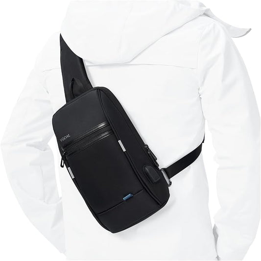 VGOAL Crossbody Bag Sling Bag for Men Sling Backpack with RFID Pocket Mini Backpack Daypack Crossbody for Travel Sport Running Hiking (FG6307) by VGOAL