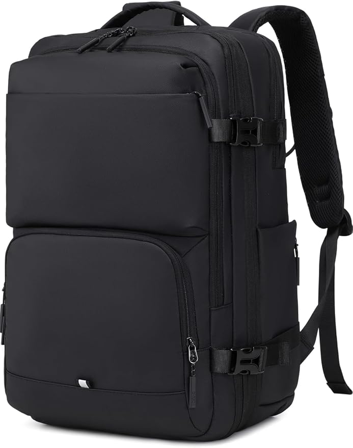 BAGOK Carry On Travel Backpack, 35L-40L Expandable Extra Large Airline Approved,Lightweight Daypack for Men and Women（Black） by BAGOK