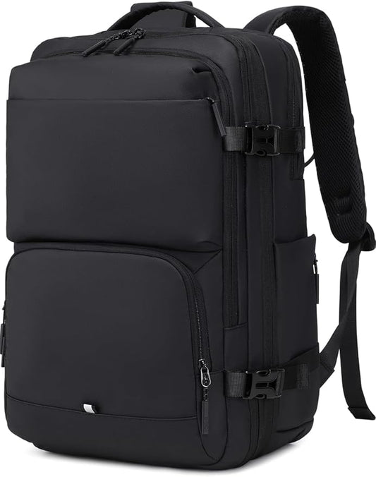 BAGOK Carry On Travel Backpack, 35L-40L Expandable Extra Large Airline Approved,Lightweight Daypack for Men and Women（Black） by BAGOK