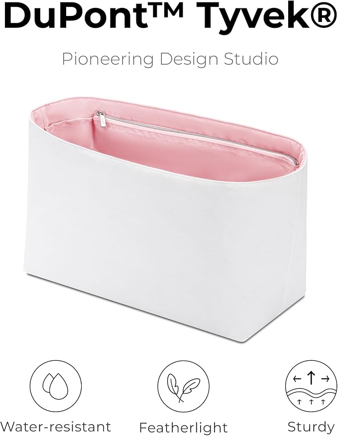 Purse Tote Bag Organizer Insert for ST Louis PM Handbag, Custom Fit Inside Premium Lightweight Water Resistant Purse Insert with Zipper Rose Sakura - Image 4