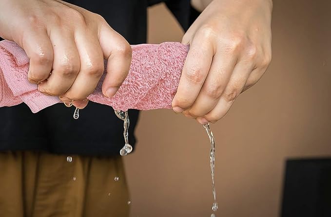 100% Cotton Washcloths 60 Pack (12x12 Inches) Soft, Highly Absorbent Washcloth, Face Towels, Wash Cloths for Face, Ring Spun, Bulk Pack (Pink) - Image 4