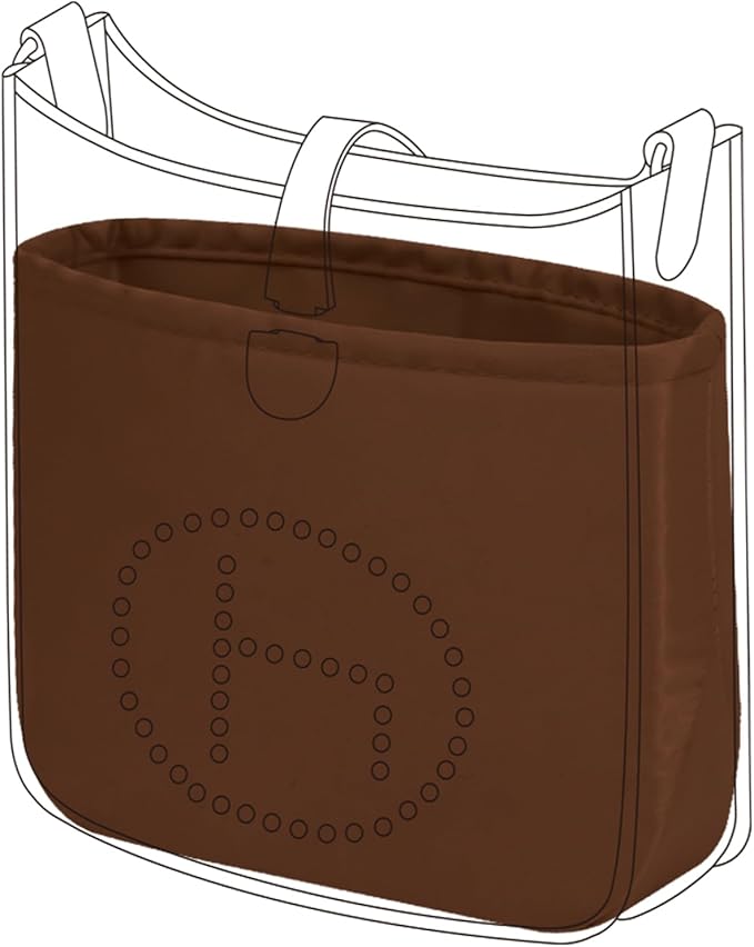 DGAZ Silky Purse Organizer Insert Fits Evelyne TPM/PM/GM/TGM Bags, Luxury Handbag & Tote Organizer, Simplicity bag organizer（Gold,GM） | Soft and Lightweight,Perfect Fit,Multi-pocket Storage,Bag Protector,Luxury Bag Care,Handmade,for Smooth Bag Organizer by DGAZ