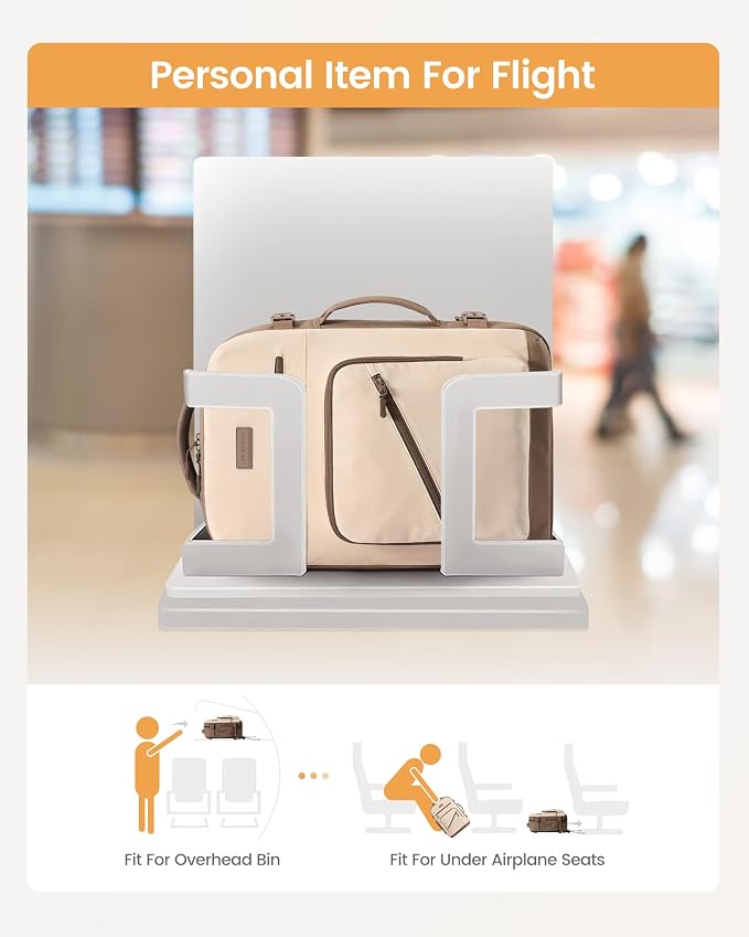 LOVEVOOK 40L Travel Backpack for Women Men, Airline Approved Carry On Luggage, Multi-Pocket TSA Personal Item Bag fits 17 Inch Laptop, Waterproof Weekender Overnight Suitcase Travel Essentials - Image 4