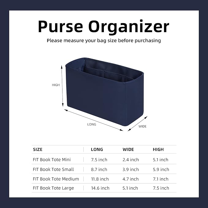 DGAZ Custom Purse Organizer or Pillow Insert For Dior Book Tote Mini/S/M/L Bags, Silky Smooth Bag Organizer, Luxury Handbag & Tote Shaper (Custom) - Image 3