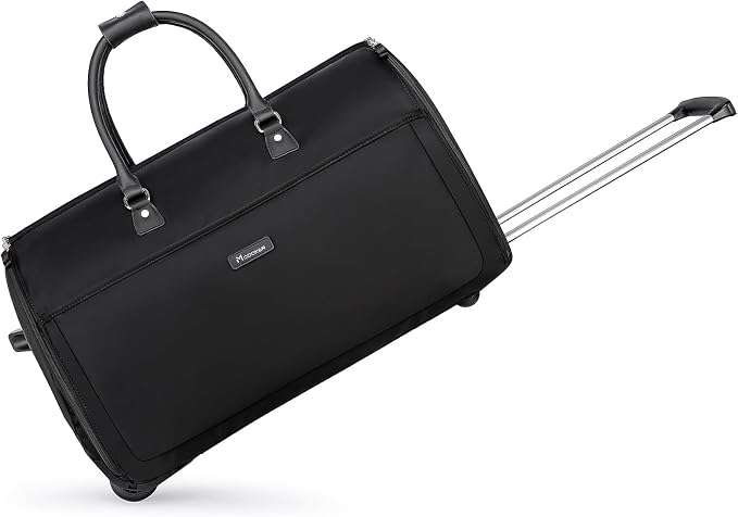Modoker Rolling Garment Bags, 22in Garment Duffle Bag with Wheels, 3 in 1 Garment Suit Luggage Bag, More Carry-On Friendly for Business Travel Weekender by Modoker