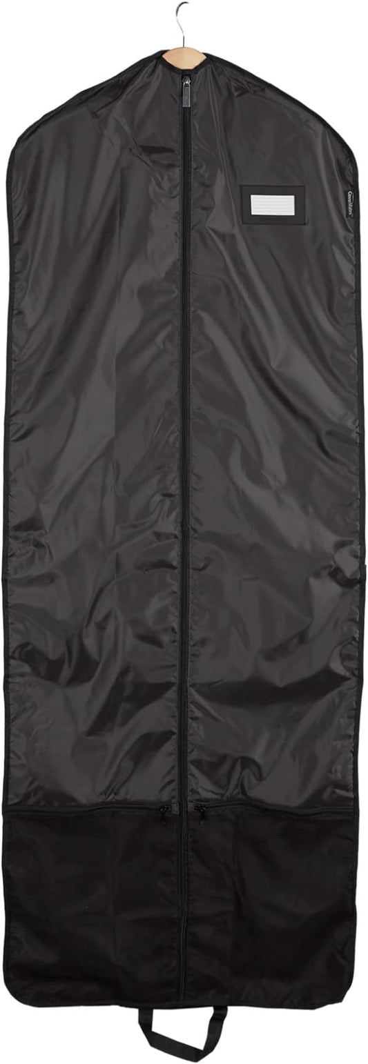 Covermates Deluxe Garment Bag Set for Closet Storage & Travel – Heavy Duty Hanging Suit & Dress Bags with ID Window, Accessory Pockets & Carrying Handles – Premium Wardrobe Protection, Black by Covermates