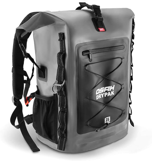 OSAH DRYPAK Waterproof Backpack Dry Bag 25L/35L/55L/85L – Heavy Duty Roll-Top Hiking Backpack Sack Keeps Gear Dry for Travel, Kayaking, Boating, Camping, Rafting and Fishing by OSAHDRYPAK