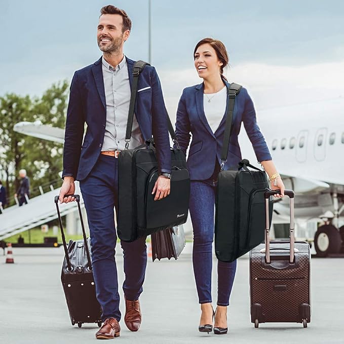 Modoker Carry On Garment Bags for Travel Hanging Clothes Suit Bag Luggage Organizer, Foldable Suit Carrier Gift for Men Women - Image 2