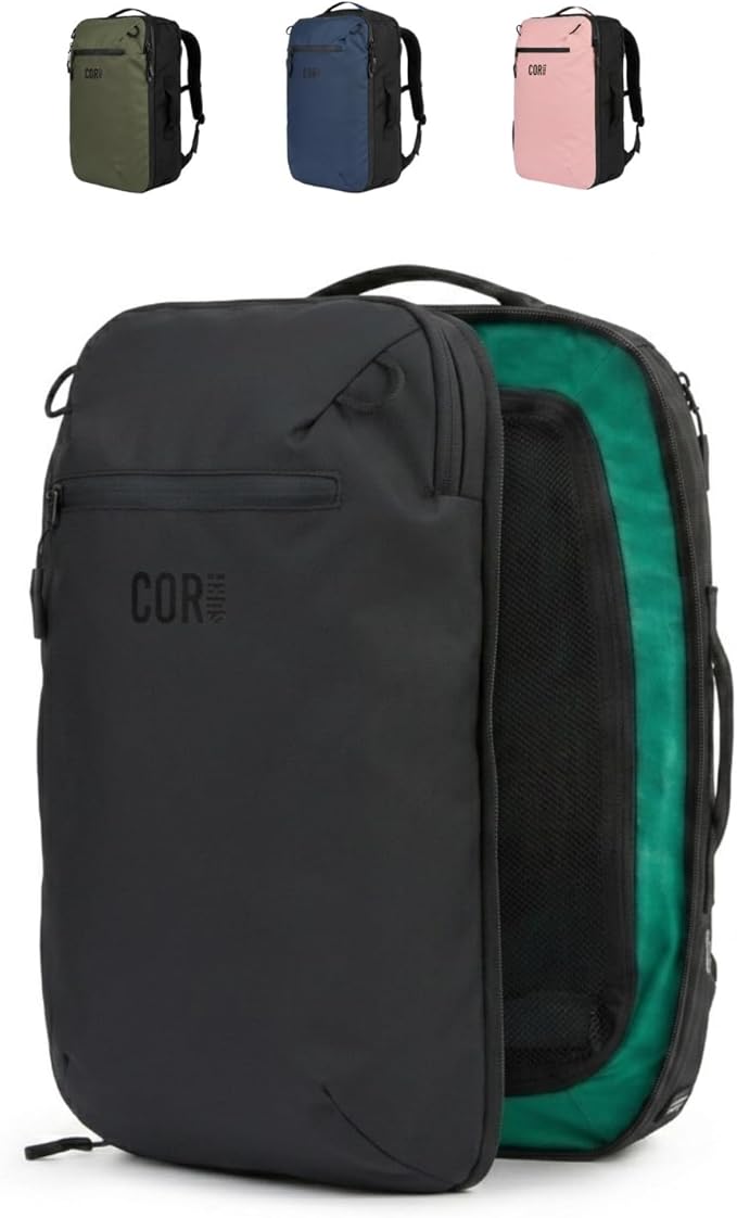 COR Surf Travel Backpack Laptop Backpack 28L Black by CORSurf