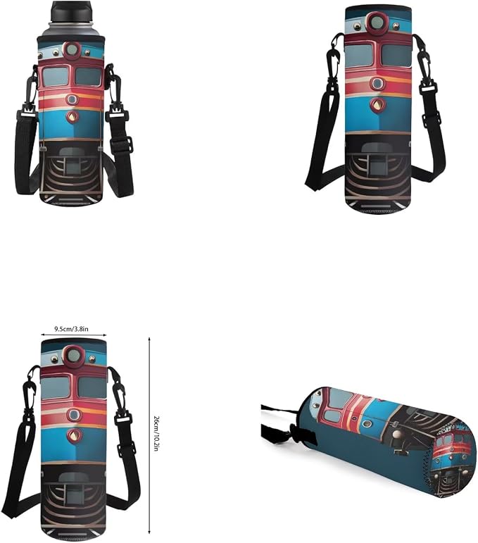 Train Backpack for Kids Boys Preschool to High School, Cartoon School Bag Set with Lunch Box, Pencil Case, Water Bottle Cover, One Size, Train-2, Waterproof - Image 6
