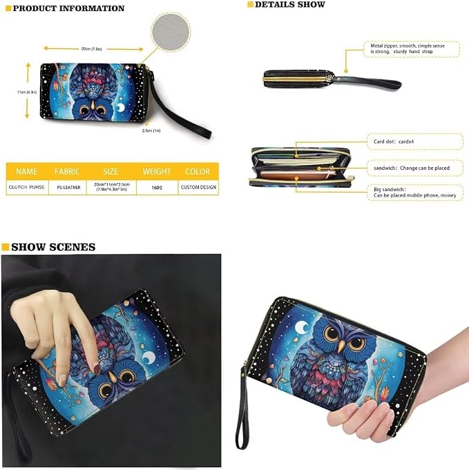 Women Purse Handbags Wallet Sets Leather Shoulder Tote Bag for Women,Top Handle Purse with Wrist Wallet Bag - Image 2